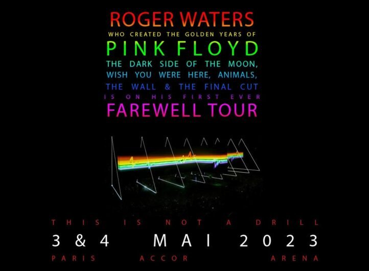 affiche promotionnelle de la tournée 2023 de Roger Waters