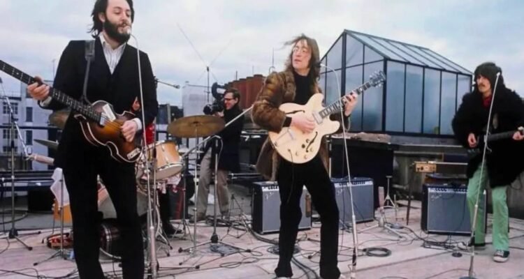 concert des beatles sur le rooftop