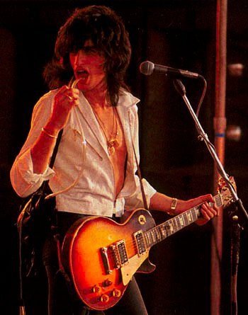 Joe Perry et sa guitare Gibson Les Paul