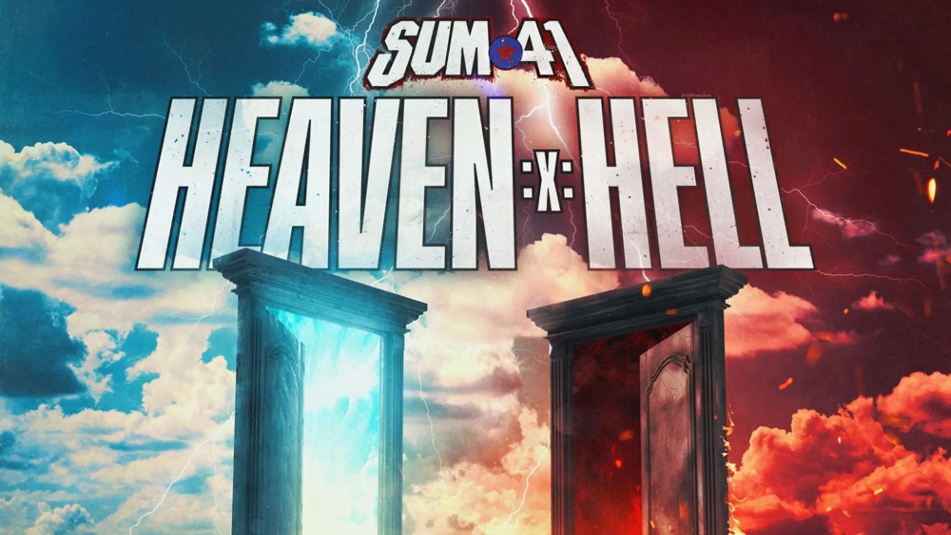 Pochette de l'album "Heaven :x: Hell" de Sum41