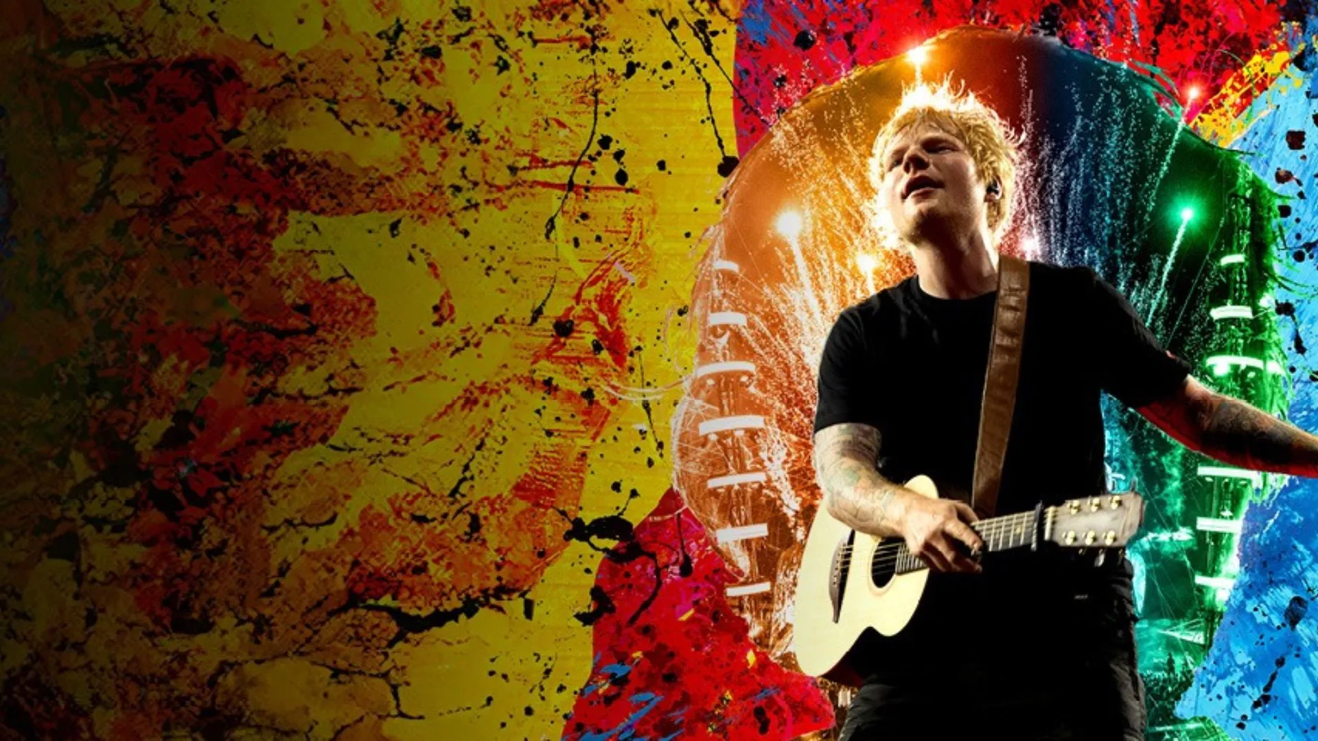 affiche officielle du European tour d'Ed Sheeran