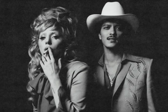 Lady Gaga avec Bruno Mars pour la sortie de leur nouveau songle "Die with a smile"