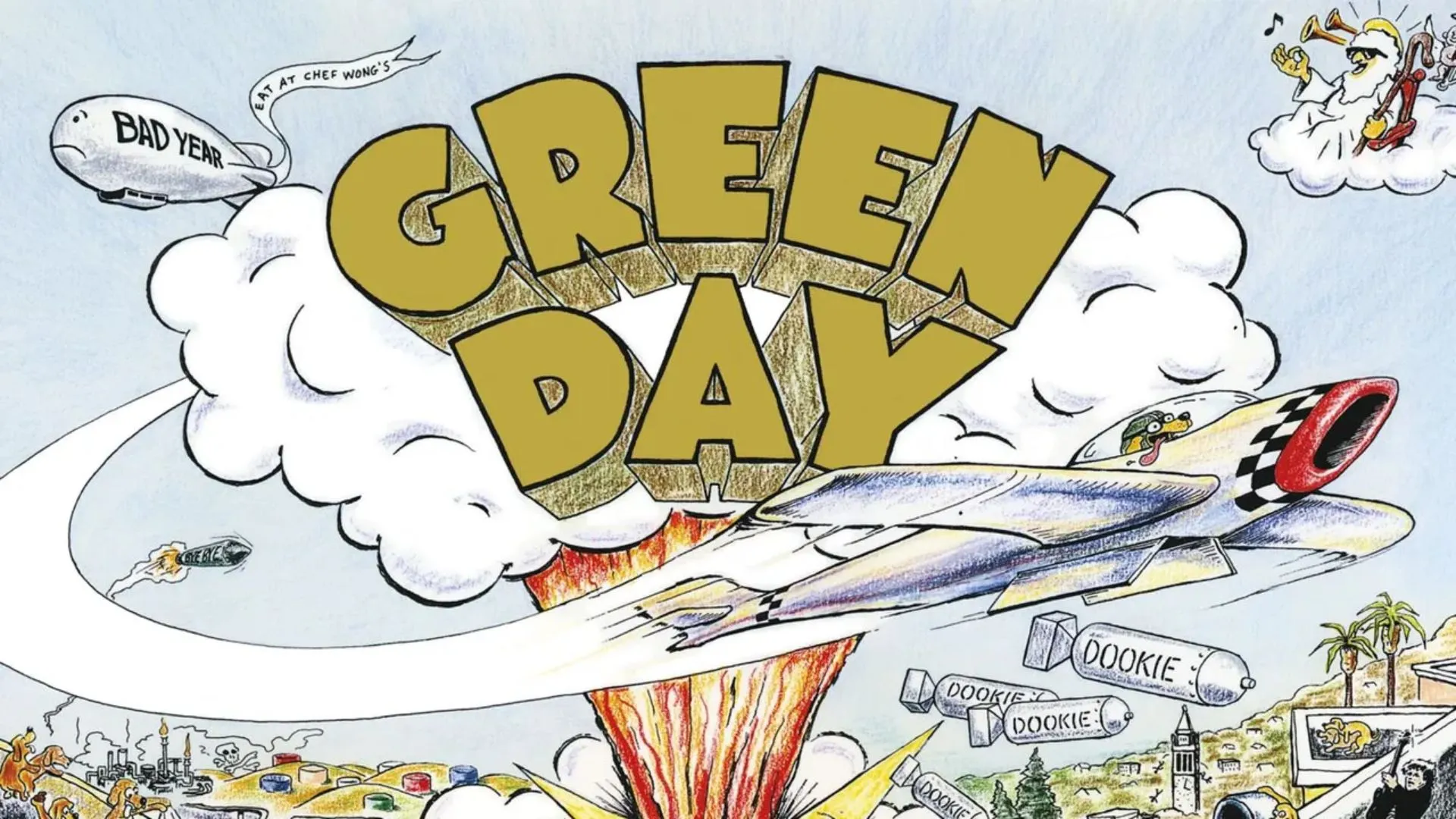 Pochette d'album de "Dookie" du groupe de punk-rock Green Day